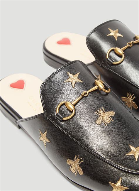 gucci mules with bees|Gucci bee accessories.